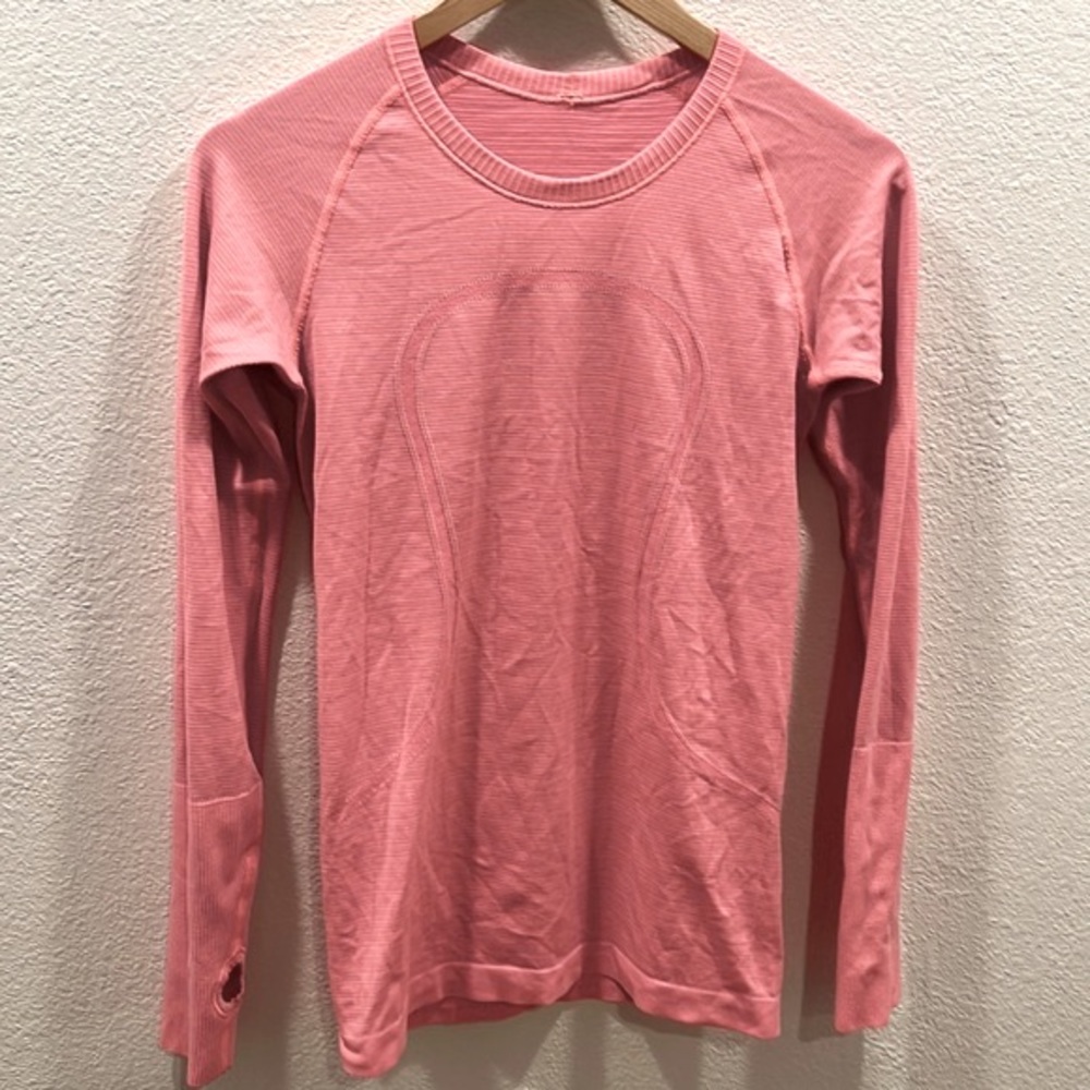 Lululemon Swiftly Tech Long Sleeve Crew Size 6 Pink